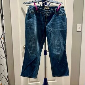 L.L. Bean Dark Blue Flare Jeans